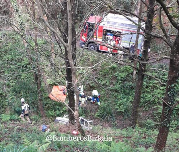 Muere un vecino de Ispaster de 86 años al salirse su coche de la